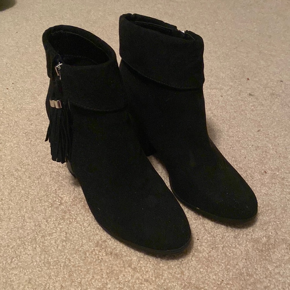 Black ankle boots